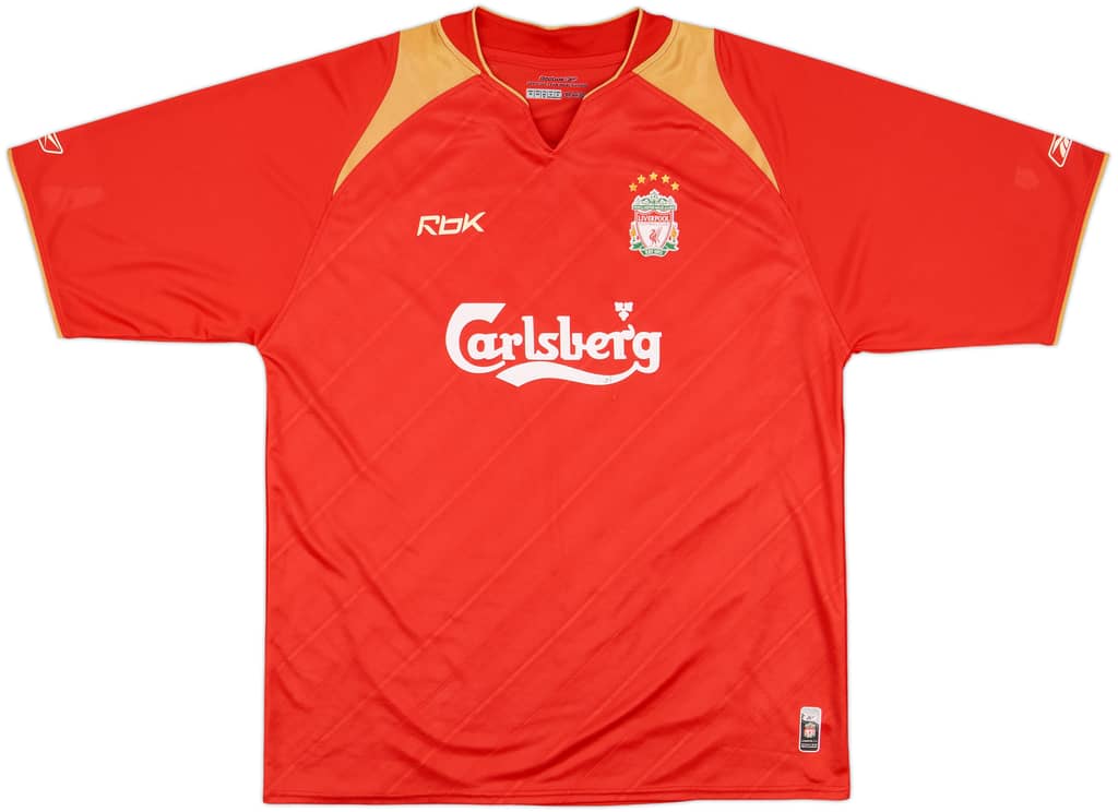 2005-06 Liverpool CL Home Shirt - 7/10 - (XL)