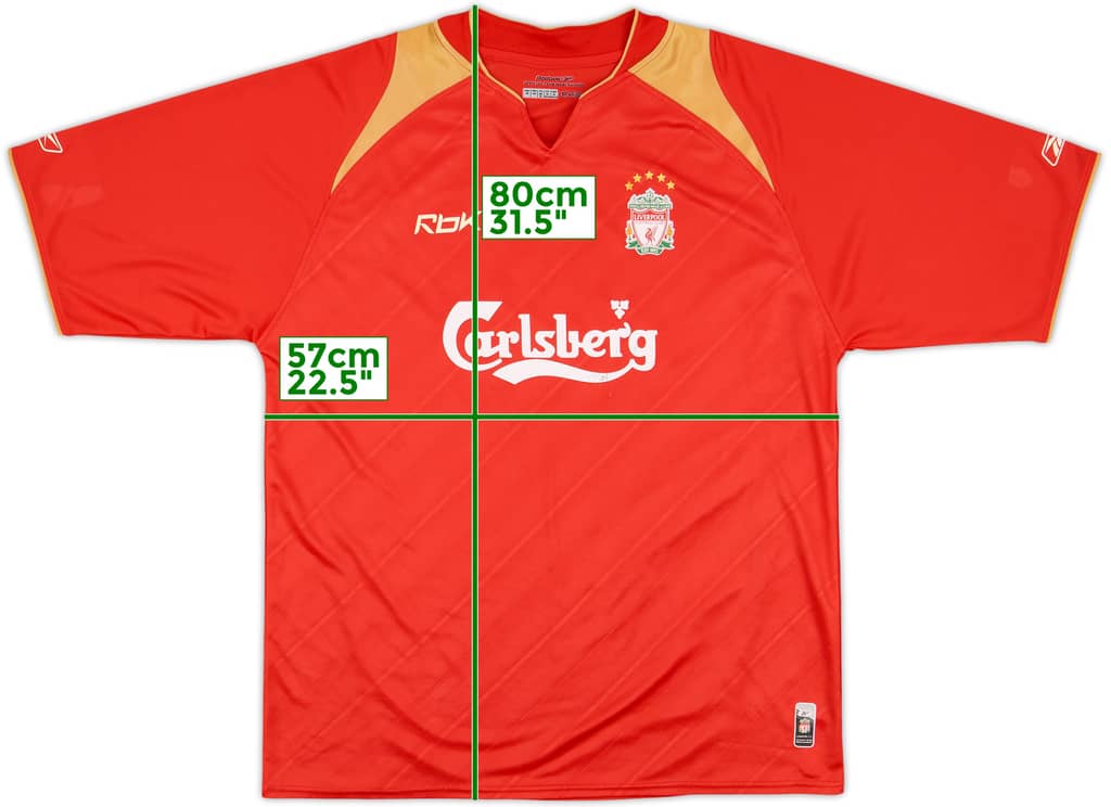 2005-06 Liverpool CL Home Shirt - 7/10 - (XL)