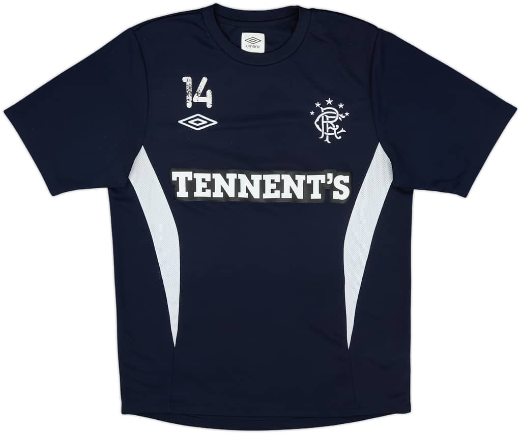 2011-12 Rangers Umbro Player Issue Training Shirt #14 - 5/10 - (L)