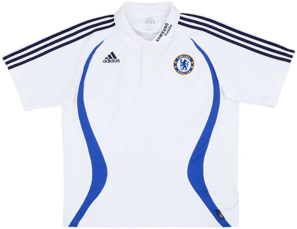 2006-07 Chelsea adidas Polo Shirt - 8/10 - (L)