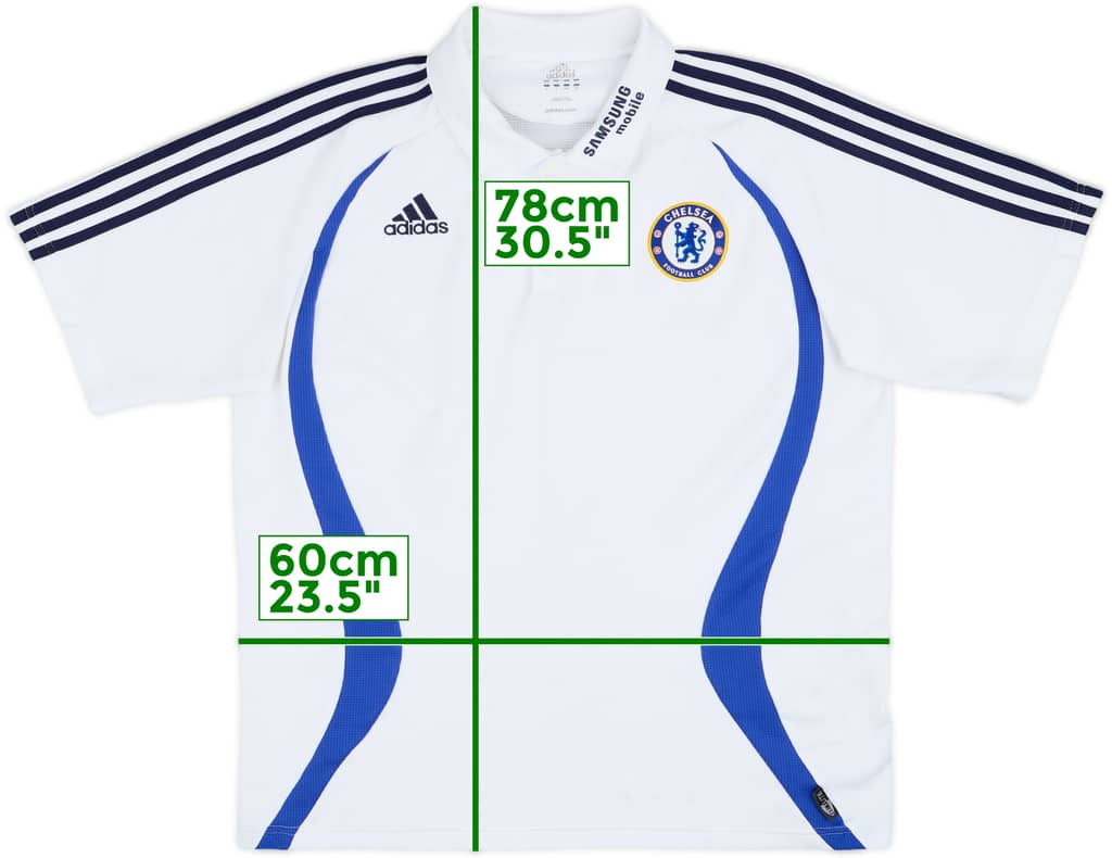2006-07 Chelsea adidas Polo Shirt - 8/10 - (L)