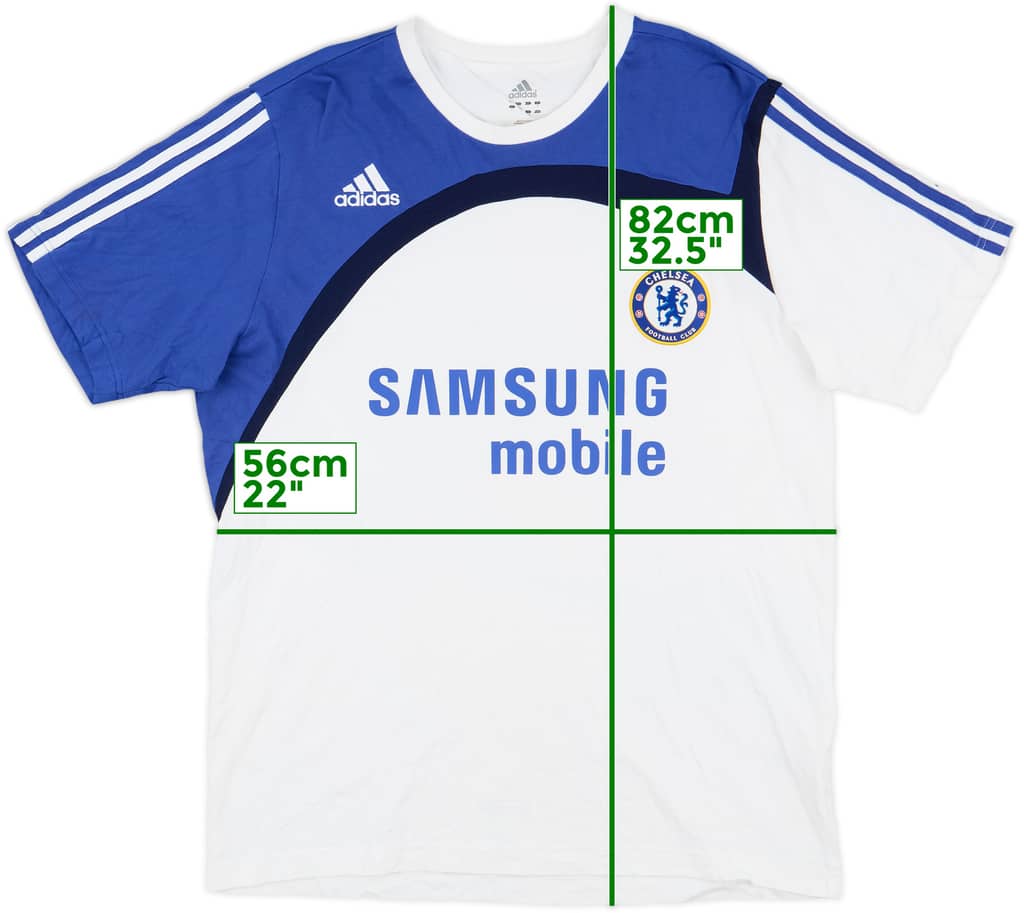 2007-08 Chelsea adidas Cotton Tee - 9/10 - (XL)