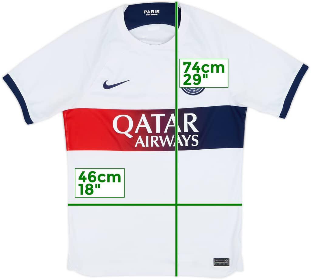 2023-24 Paris Saint-Germain Away Shirt - 8/10 - (S)
