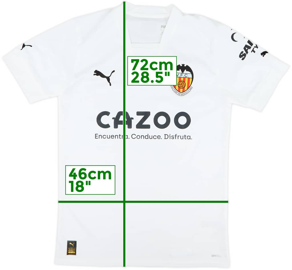 2022-23 Valencia Home Shirt - 10/10 - (S)
