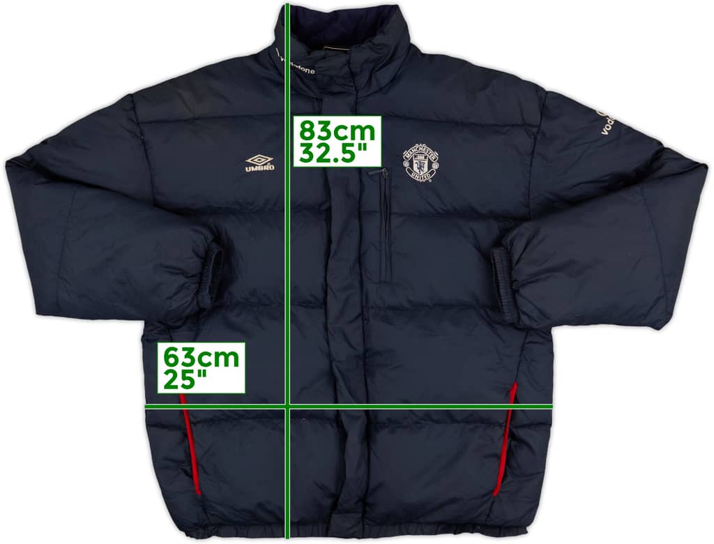 1999-00 Manchester United Umbro Padded Bench Coat - 8/10 - (L)