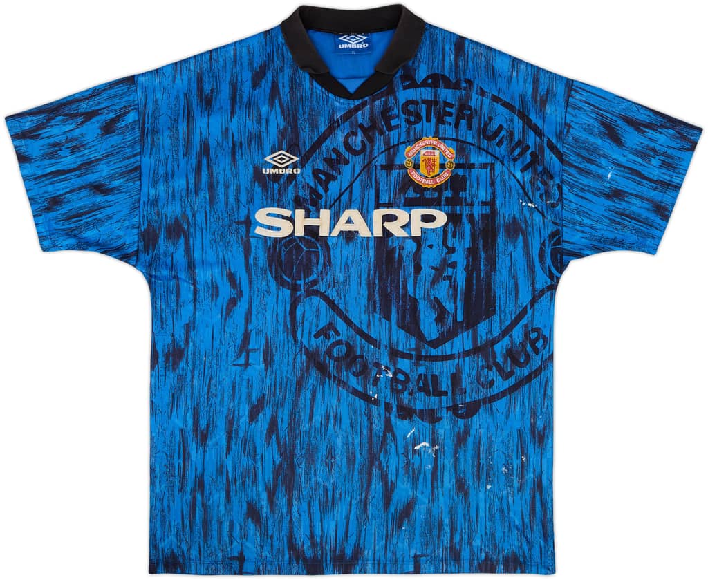 1992-93 Manchester United Away Shirt - 5/10 - (XL)