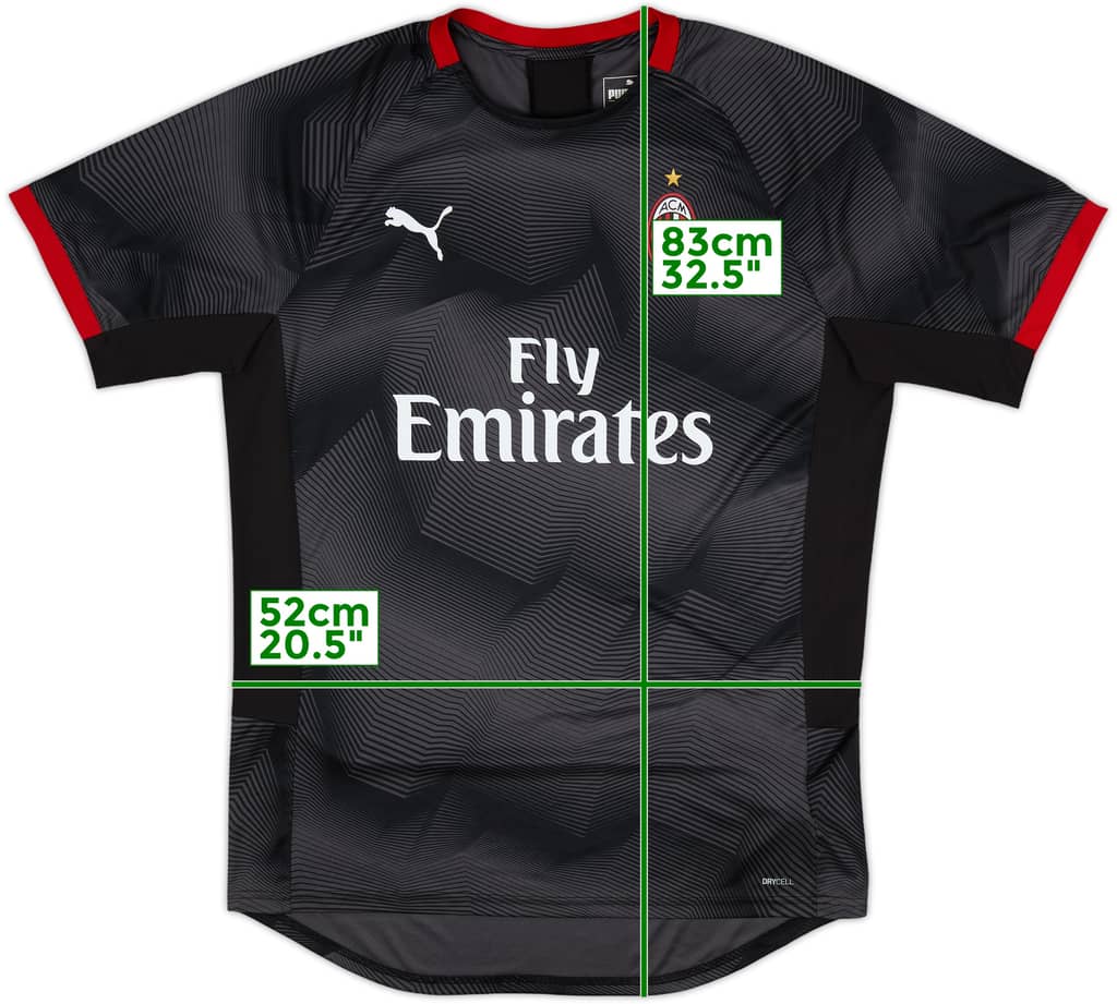 2018-19 AC Milan Puma Training Shirt - 8/10 - (XL)