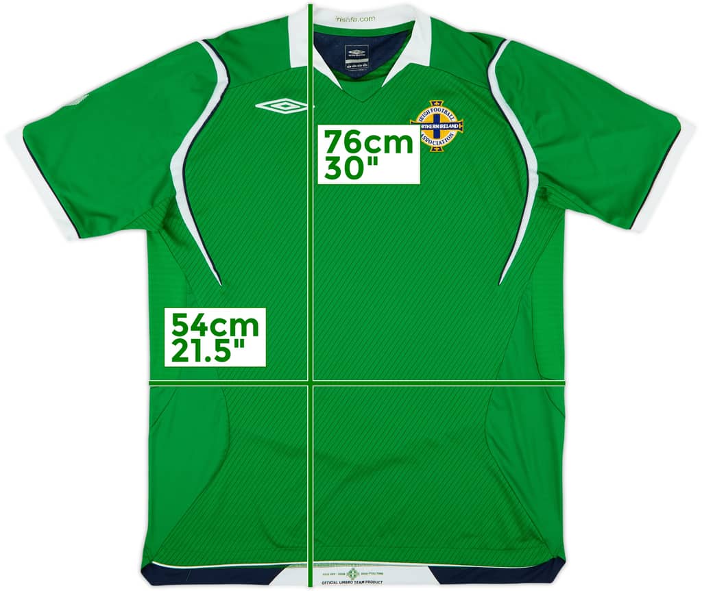 2008-10 Northern Ireland Home Shirt - 9/10 - (L)
