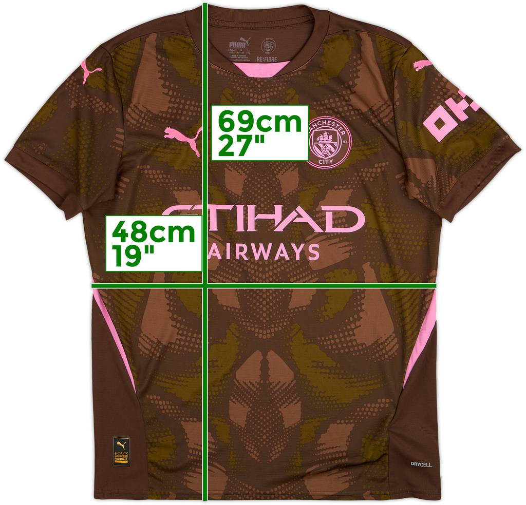 2024-25 Manchester City GK S/S Shirt - 10/10 - (XL.Boys)