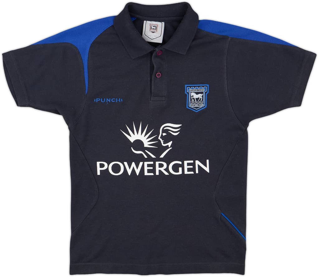 2005-06 Ipswich Punch Polo Shirt - 8/10 - (S.Boys)