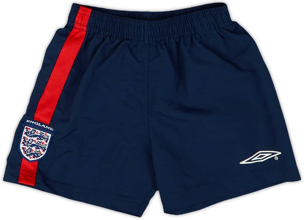 2002-04 England Home Shorts - 10/10 - (2-3 Years)
