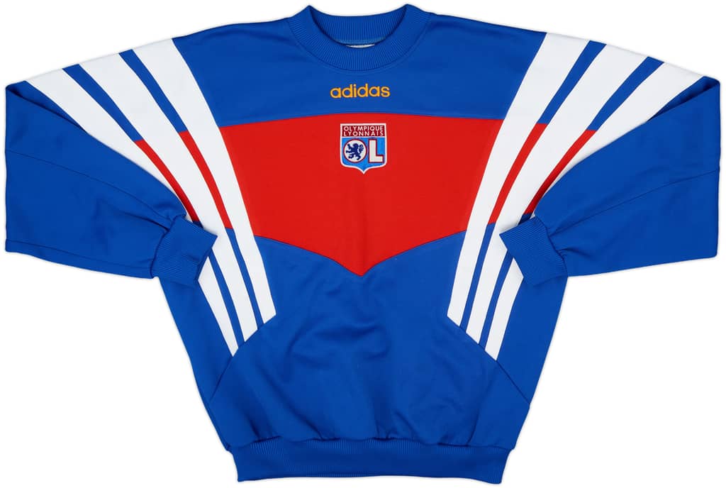 1996-97 Lyon adidas Sweat Top - 9/10 - (S)