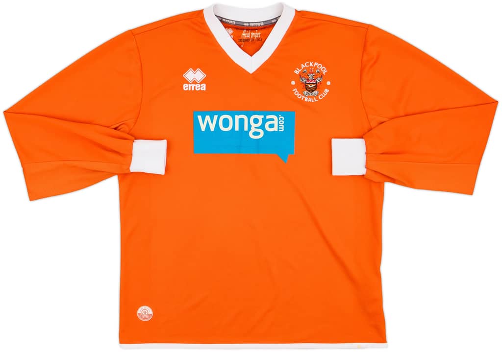 2013-15 Blackpool Home L/S Shirt - 7/10 - (M)