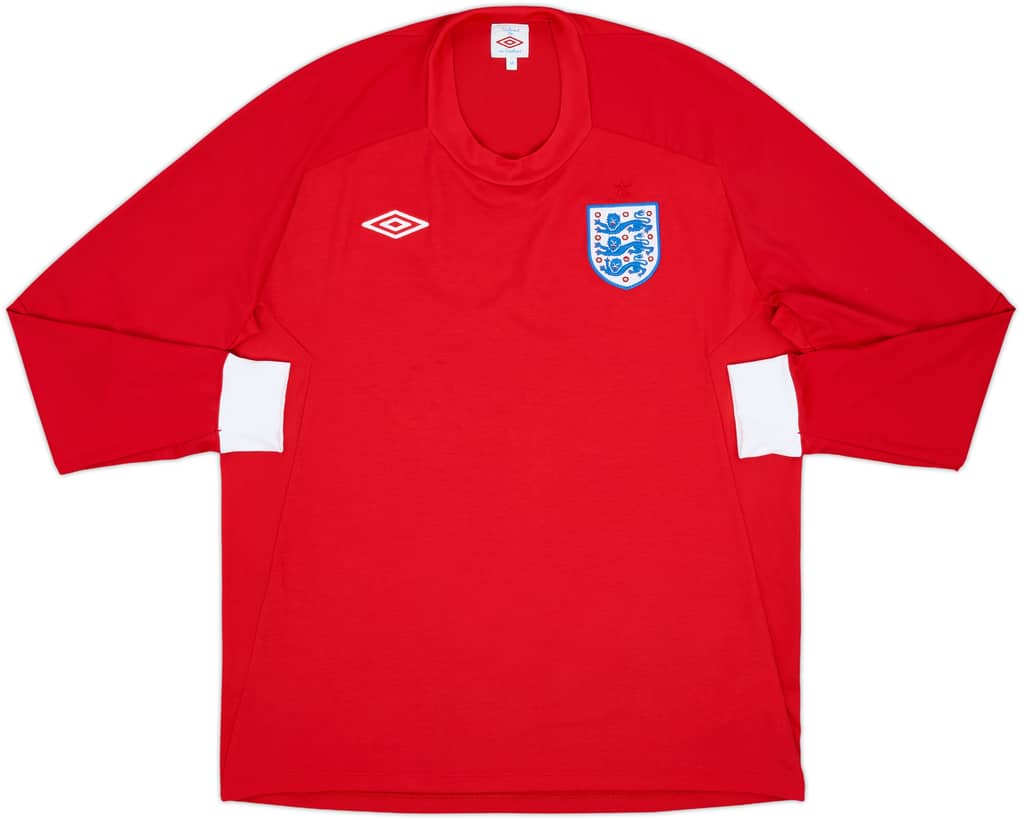 2010-11 England Away L/S Shirt - 9/10 - (XL)