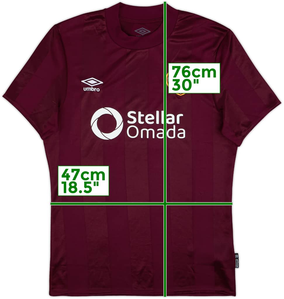 2024-25 Hearts Home Shirt - 10/10 - (S)
