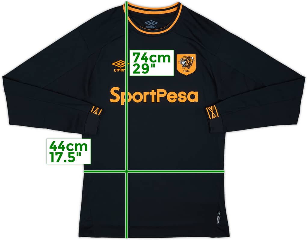2018-19 Hull City Away L/S Shirt - 10/10 - (S)