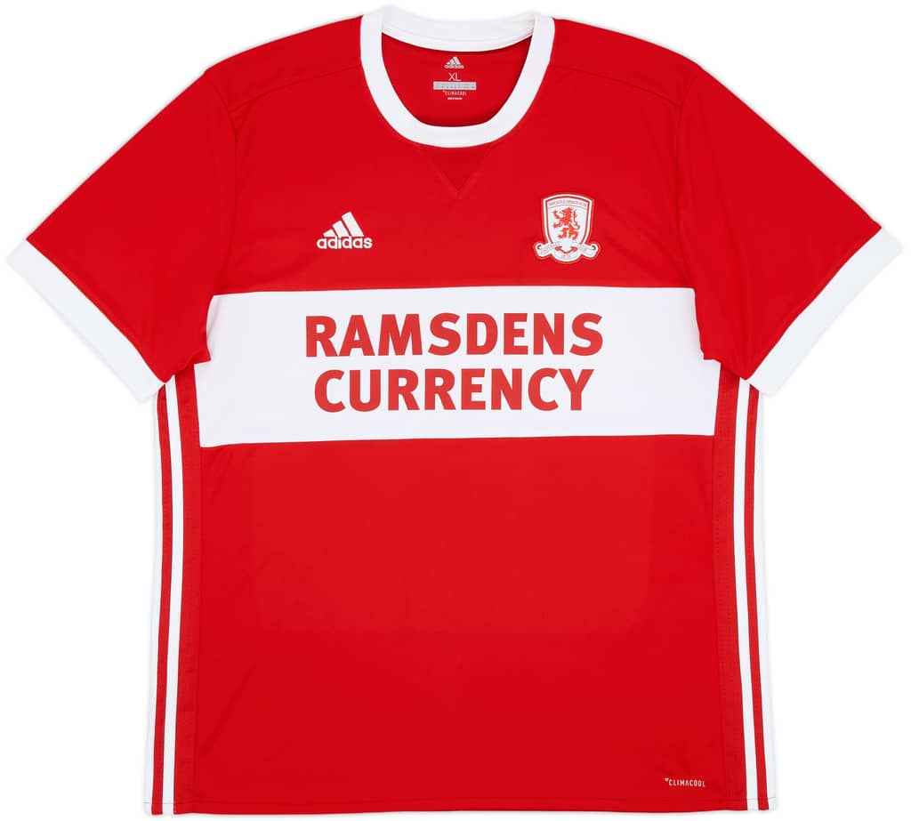2017-18 Middlesbrough Home Shirt - 9/10 - (XL)