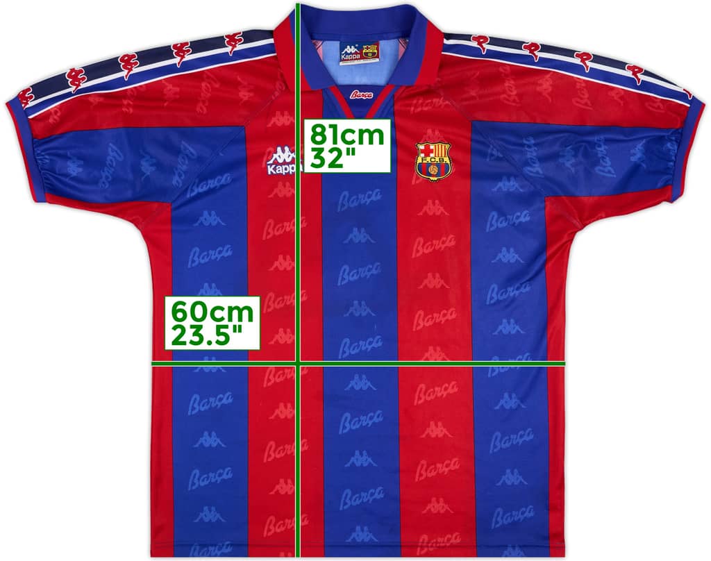 1995-97 Barcelona Home Shirt - 6/10 - (XL)