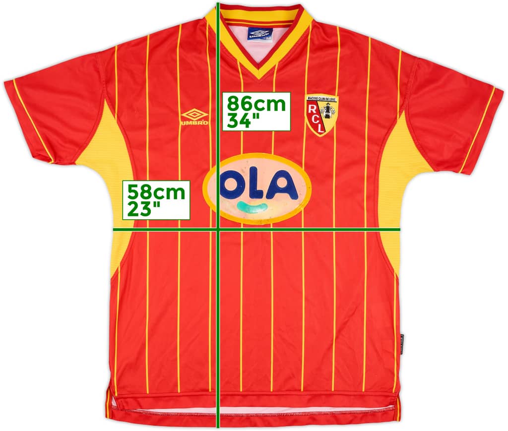 1999-00 Lens Home Shirt - 5/10 - (XL)
