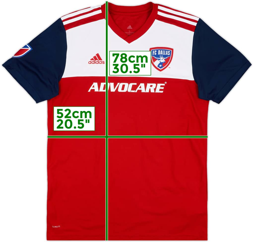 2018-19 FC Dallas Home Shirt - 6/10 - (L)