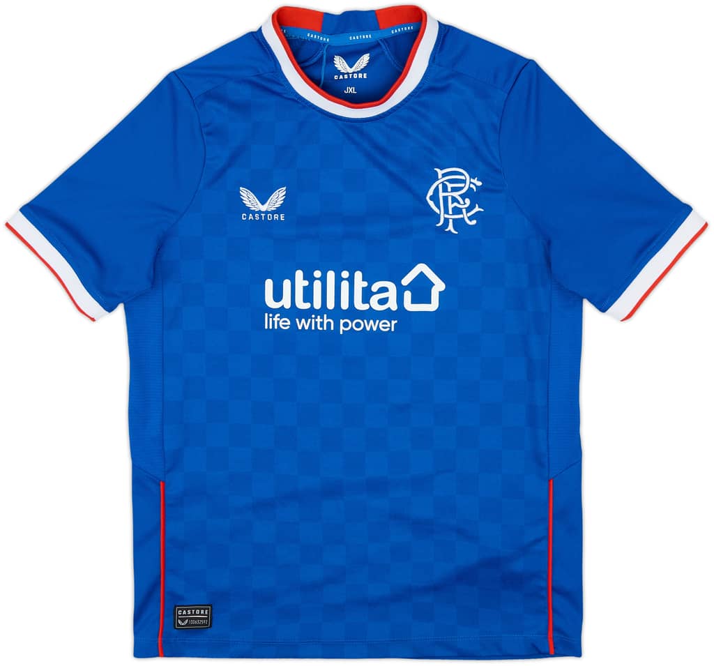 2022-23 Rangers Home Shirt - 8/10 - (XL.Boys)