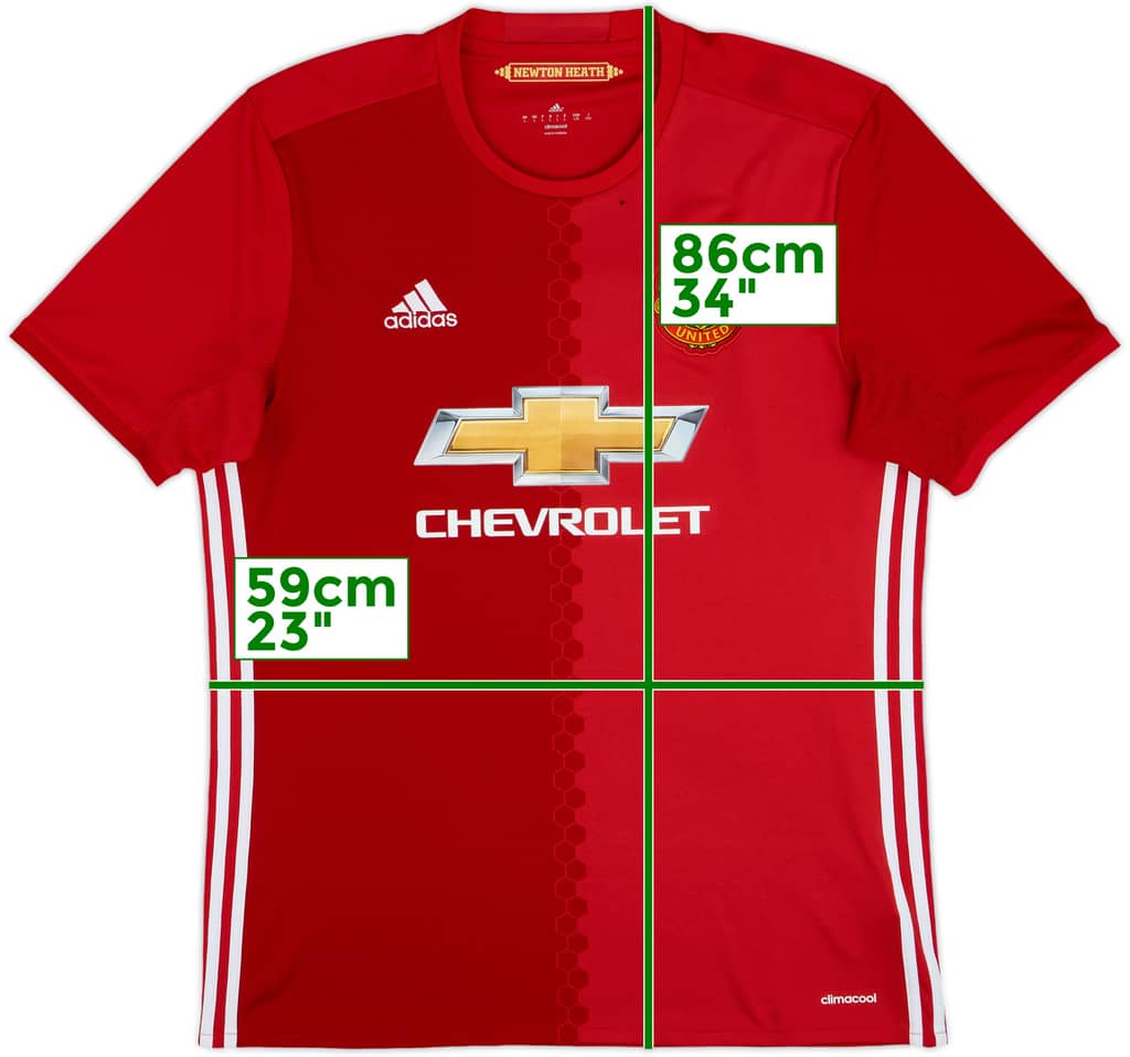 2016-17 Manchester United Home Shirt - 6/10 - (L)
