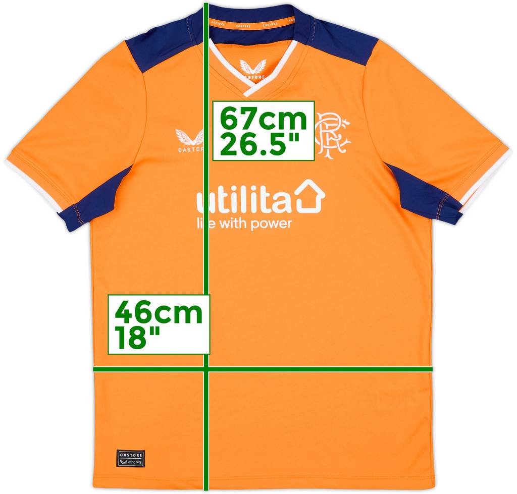 2022-23 Rangers Third Shirt - 10/10 - (XL.Boys)