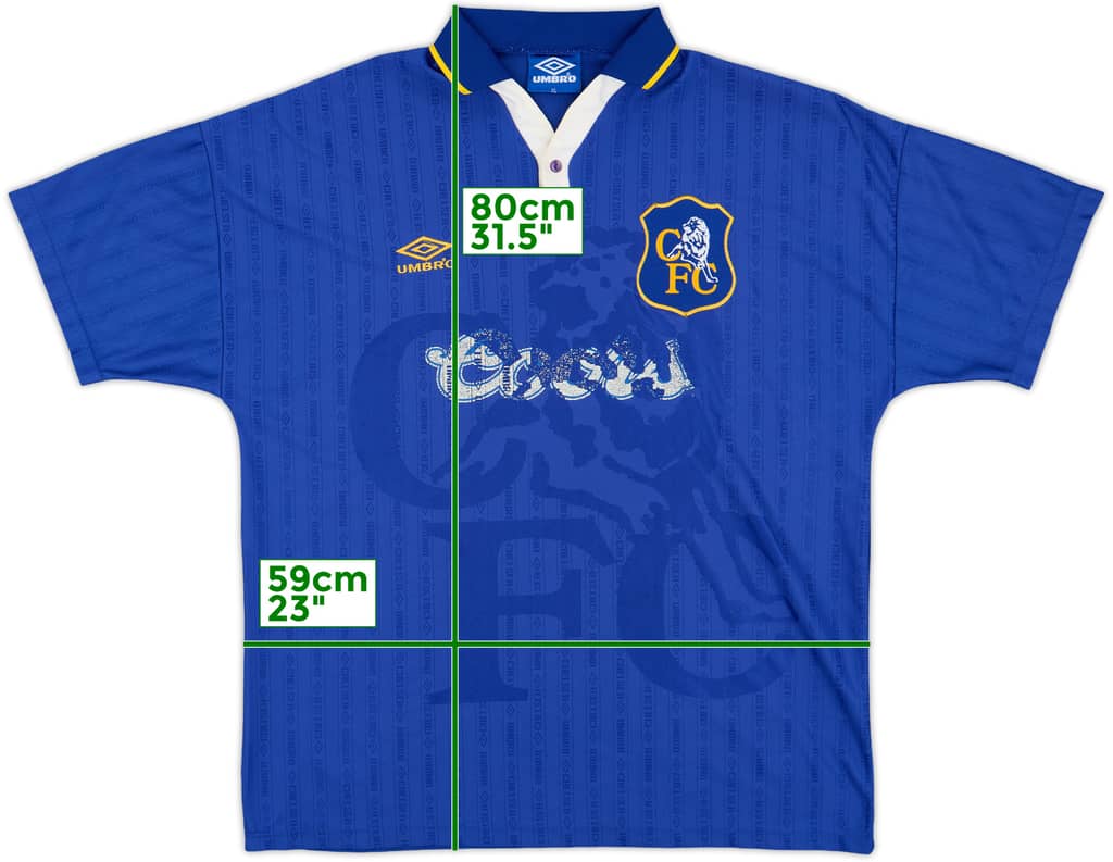 1995-97 Chelsea Home Shirt - 4/10 - (XL)