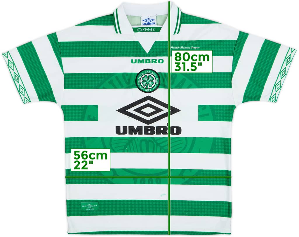 1997-99 Celtic Home Shirt - 5/10 - (L)