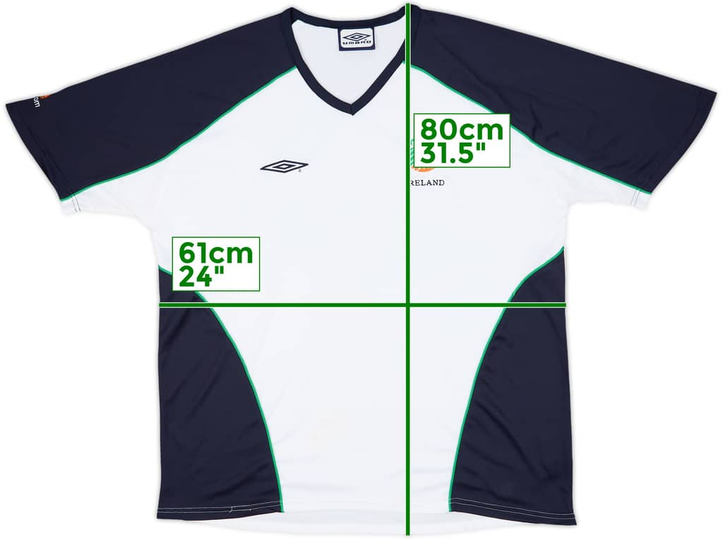 2002-03 Ireland Umbro Training Shirt - 9/10 - (XL)