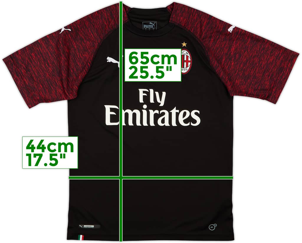 2018-19 AC Milan Third Shirt - 7/10 - (S)