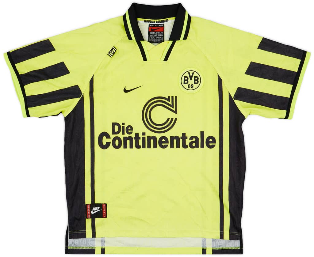 1996-97 Borussia Dortmund Home Shirt Tretschok #23 - 9/10 - (XL)