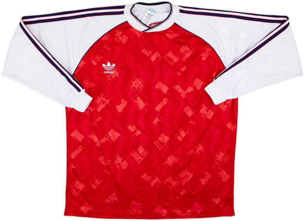 1990-92 adidas Template L/S Shirt (Arsenal) - 9/10 - (XL)