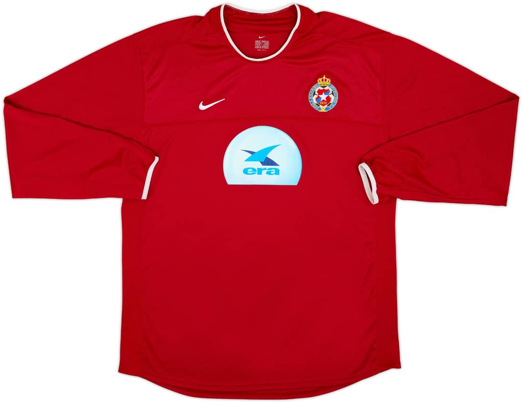 2003-04 Wisla Krakow Home L/S Shirt - 9/10 - (XL)