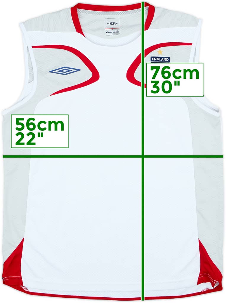 2007-08 England Umbro Training Vest - 7/10 - (XL)