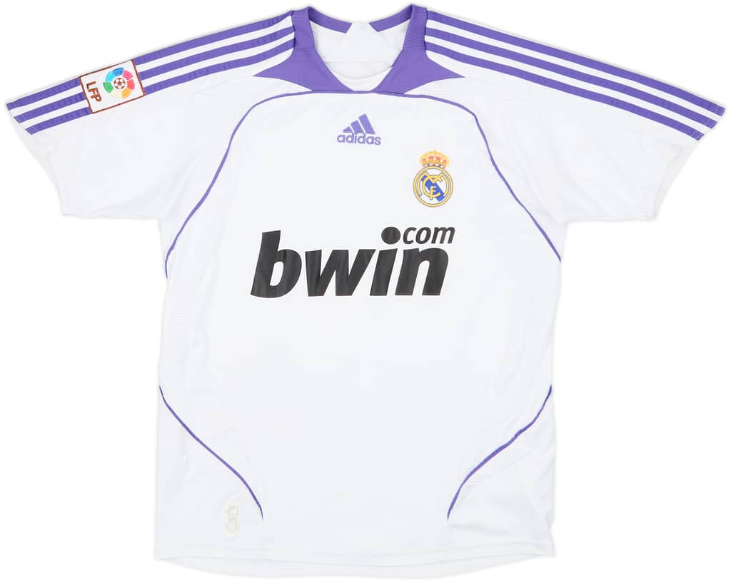 2007-08 Real Madrid Home Shirt - 6/10 - (XL.Boys)