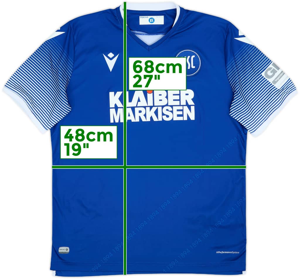2019-20 Karlsruhe Home Shirt - 8/10 - (S)