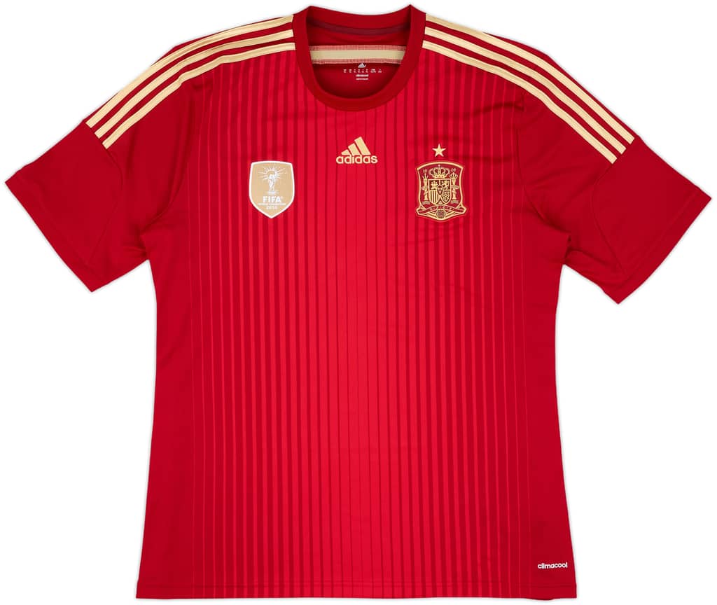 2013-15 Spain Home Shirt - 10/10 - (XL)