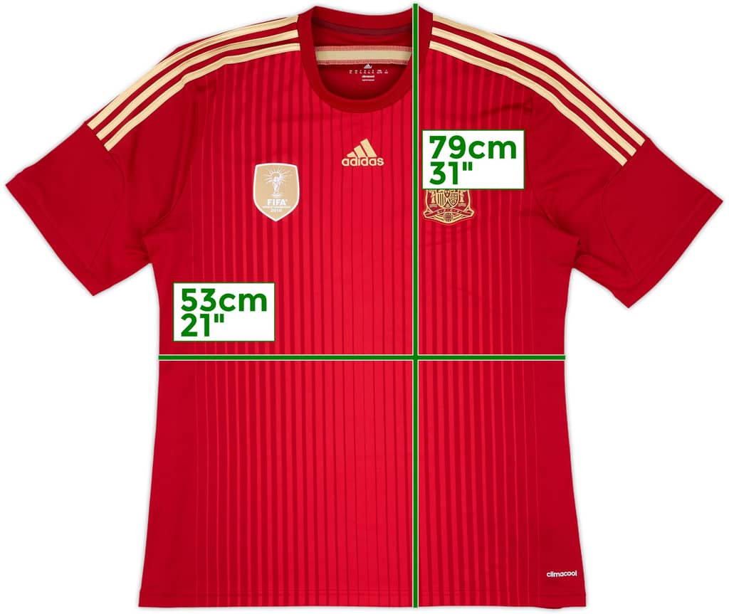 2013-15 Spain Home Shirt - 10/10 - (XL)