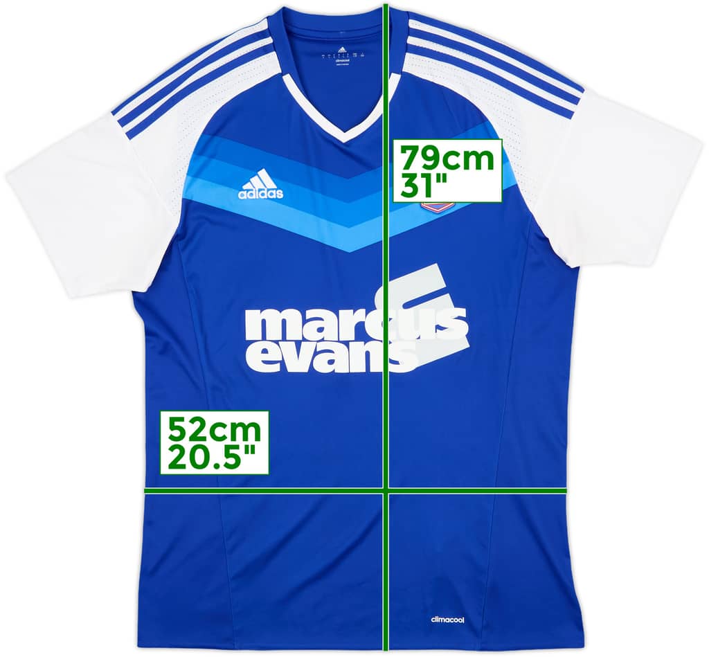 2016-17 Ipswich Home Shirt - 6/10 - (L)