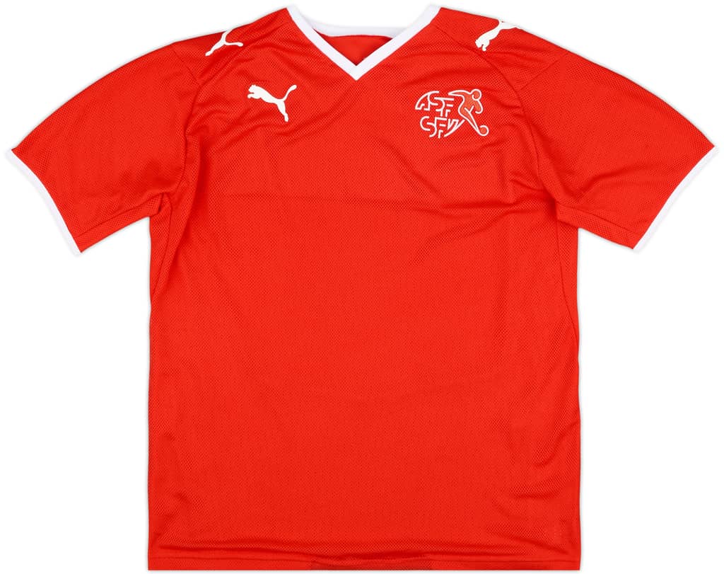 2008-10 Switzerland Home Shirt - 8/10 - (YXXL)