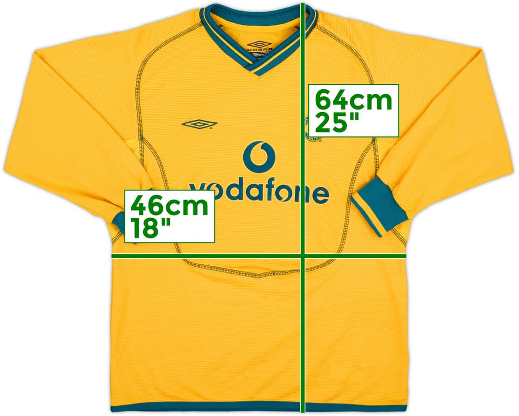 2000-02 Manchester United GK Shirt - 8/10 - (L.Boys)
