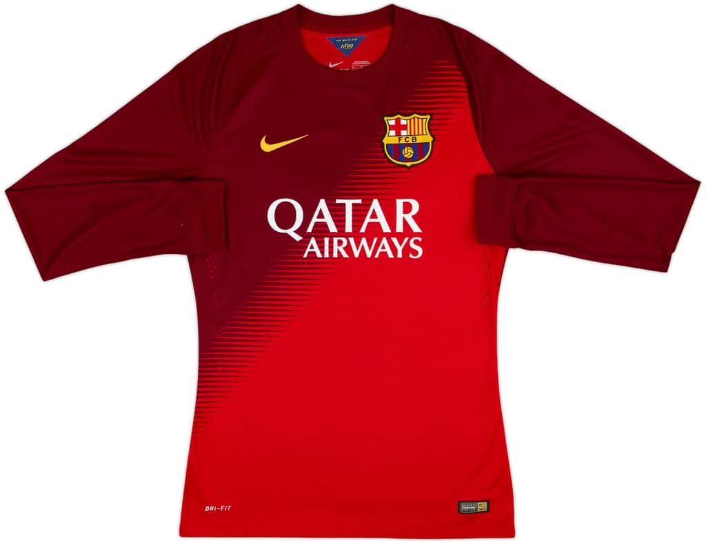 2014-15 Barcelona Player Issue GK Shirt - 10/10 - (M)