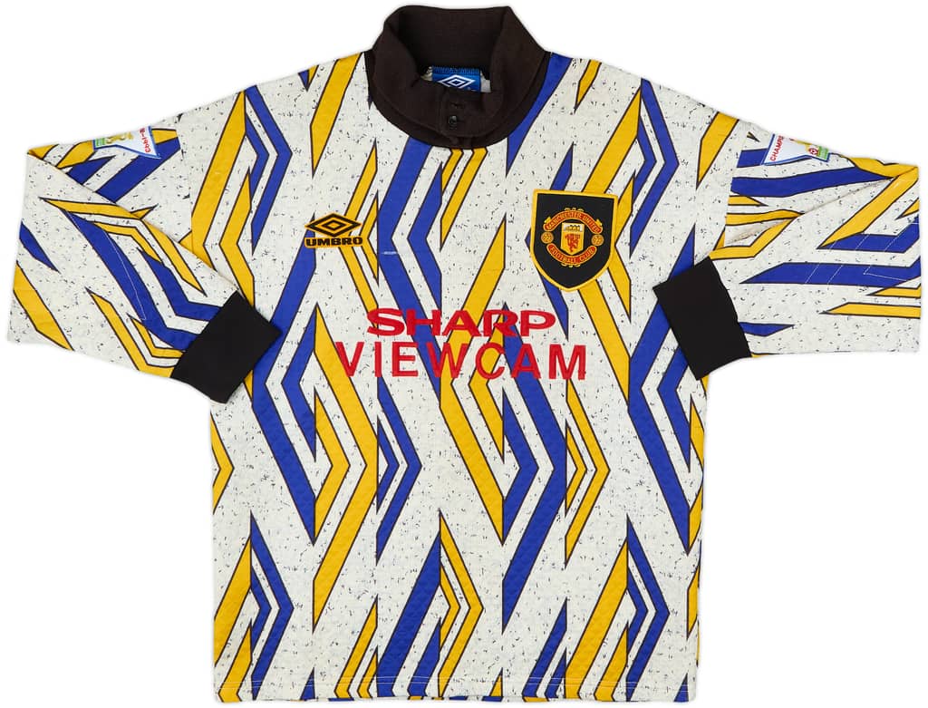 1993-94 Manchester United GK Shirt Schmeichel #1 - 6/10 - (S)