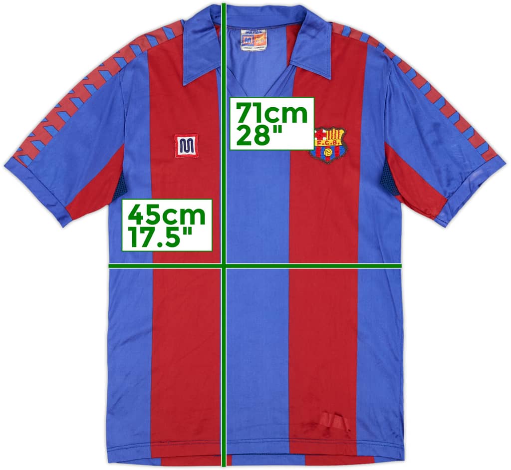 1984-89 Barcelona Home Shirt - 8/10 - (S)