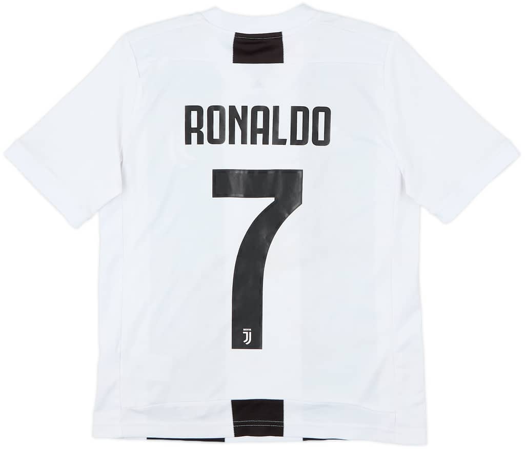 2018-19 Juventus Home Shirt Ronaldo #7 - 8/10 - (L.Boys)