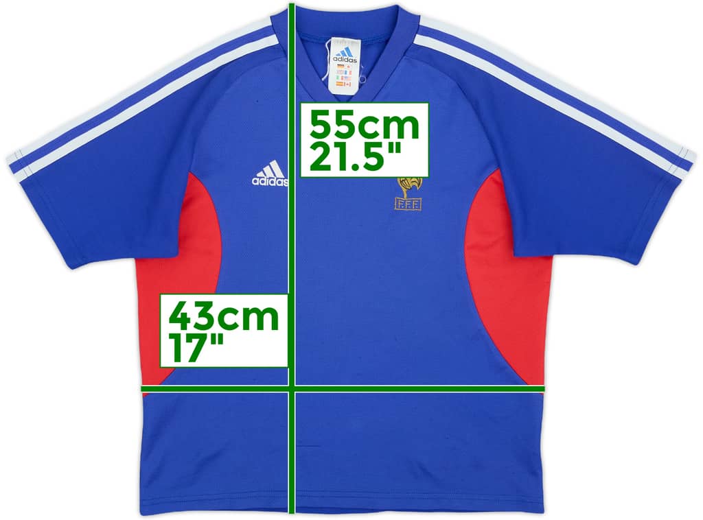 2002-04 France Home Shirt - 6/10 - (M.Boys)