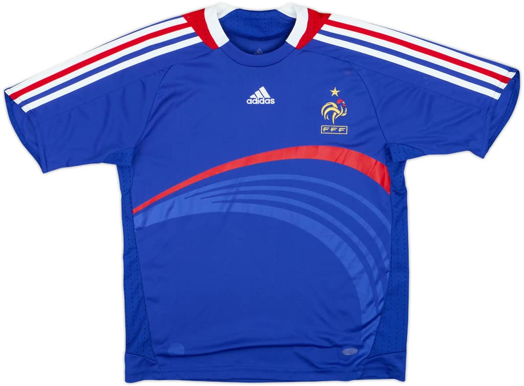 2007-08 France Home Shirt - 7/10 - (M.Boys)