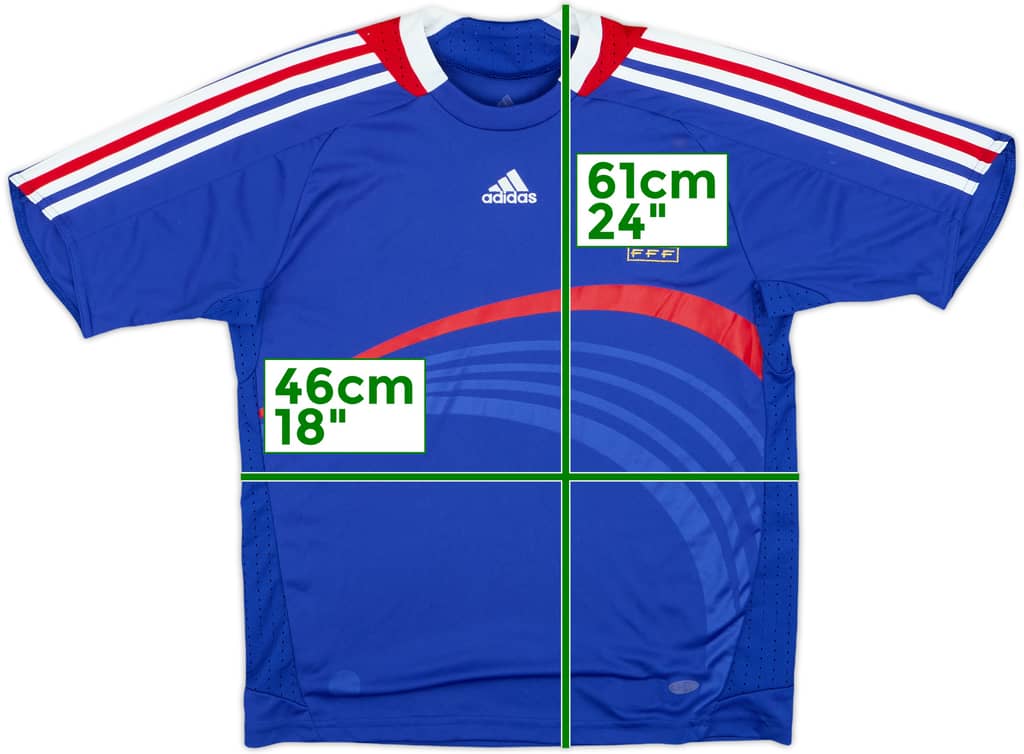 2007-08 France Home Shirt - 7/10 - (M.Boys)