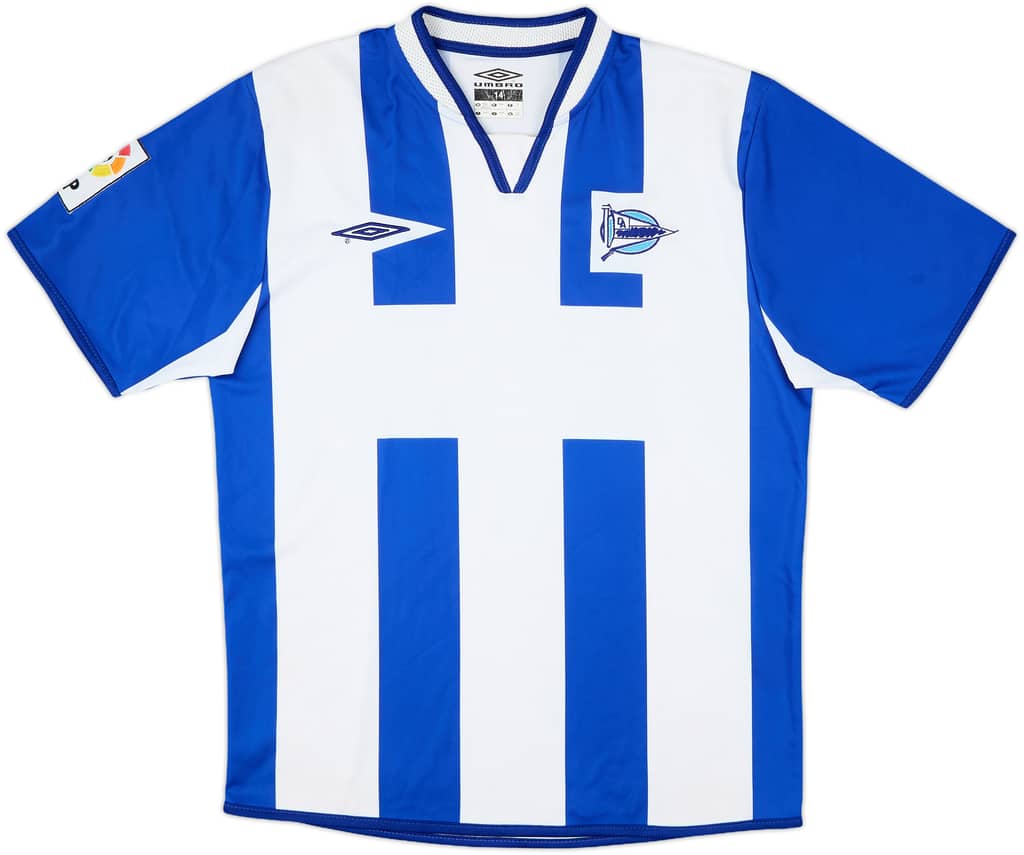 2005-06 Alaves Home Shirt - 8/10 - (L.Boys)